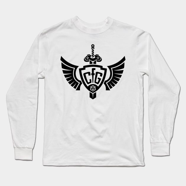 CfG Black Logo Icon Long Sleeve T-Shirt by Coaching for Geeks